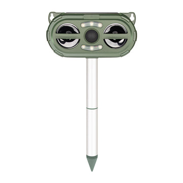 2024 Upgraded Solar Animal Repellent, Cat Repellent Outdoor, Squirrel Repellent, Deer Repellent, Ultrasonic pest Repeller, Waterproof Motion Detection